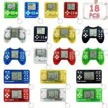 18 piezas Regalos de fiesta de videojuegos, llaveros de mini consola de videojuegos para adolescentes, suministros de cumpleaños y Navidad, regalos de fiesta de juegos, premios para el aula - Multicolor - Ver 2