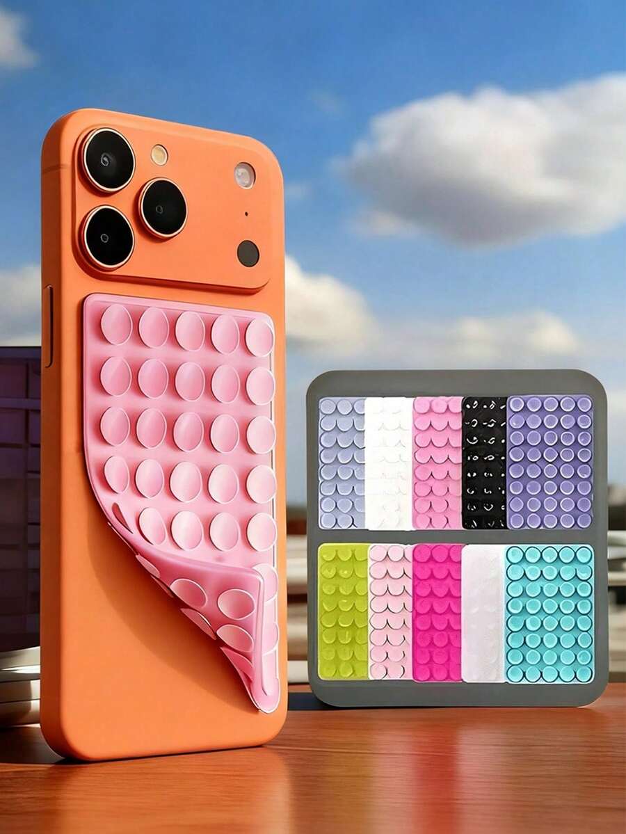 1PC Silicone Sucti On Phone Case Mount,Phone Suction Grip,Octobuddy,Sticky Phone Grip, Adhesive Phone Stand Sticky For Cell Phone - Multicolor - View 1