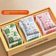 25个/套，随机卡通图案暖手宝，萌翻了！暖手宝外壳印有超治愈的卡通图案，就像口袋里装着一个迷你暖宝宝，温暖周围环境。而且它超级小巧，大小和手机差不多，可以轻松放进连帽衫口袋或小包里，方便外出、散步等场合使用。圣诞礼物、暖手宝、男士礼物、圣诞袜填充物、可充电暖手宝、春夏精选、伴娘礼物、房间装饰、卧室装饰、海滩、旅行、男士、女士、度假、可爱小物、母亲节礼物、卧室装饰、花园、厨房装饰、夏季、海滩、旅行必备、房间装饰、软萌、毕业季礼物 - 彩色 - 查看 10