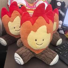 1pc Cute Campfire Plush Doll, Realistic Flame Plush Doll For Girls And Boys, Tabletop Flame Plush Decor