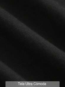 Playeras de Hombre Algodón  CR Suave y Transpirable Top Casual Verano Primavera Lavable a Máquina Ropa de Calidad Superior - Negro - Ver 2