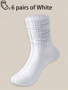 3 Pairs/6 Pairs/10pairs/20 Pairs Of Autumn And Winter Pile Socks, Open Knitted Socks, Open Socks, Men's Tight Middle Tube Socks, Tight Long Socks, Fall - Multicolor - View 10