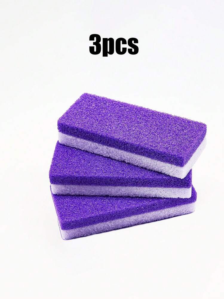 3pcs Purple Callus Remover, Polyurethane Foot Stone For Family Pedicure, Foot Pumice And Scrubber For Effective Volcanic Stone Foot Care, PU Material Scrubber For Removing Calluses And Rough Heels Safely And Easily, And Professional Exfoliating Stone Foot And Hand Body Care-Foot Hard Skin Rubbing Board - Purple - View 7
