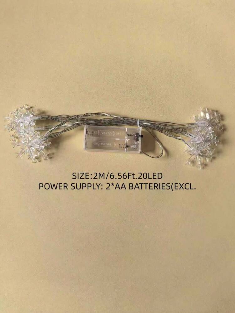 1 pieza 10/20/30 LED 2m/3 metros/4.5m Luces de cadena con copos de nieve, adecuadas para habitación, dormitorio, todas las estaciones, decoración navideña, luces de hadas, decoración de Halloween, decoración navideña, decoración de Acción de Gracias, decoración de boda, decoración del hogar, decoración de otoño, decoración de cumpleaños para regalos, suministros para fiestas, interior, decoración de festivales, decoración de pared, adornos de Halloween, decoración de Navidad XMAS, decoración del árbol de Navidad, decoración de regalos, decoración de Acción de Gracias, decoración de boda, decoración del hogar, decoración de otoño, decoración de cumpleaños para regalos, suministros para fiestas, interior, exterior, jardín, decoración de festivales - blanco cálido - Añade 13