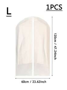 5pcs/Set Extra Large 60*140cm Travel Home Garment Storage Bags, 5 Pcs Extra Long Coat/Suit Dust Covers Foldable Semi-Transparent Clothing Organization Storage Bags, Suitable For Autumn/Winter Wardrobe - Clear - View 20