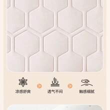 1 件纯色床头板罩，高弹力防尘，加厚绗缝，适用于单人床和双人床