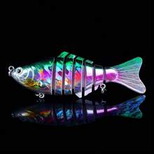 6pcs Bionic Mini Fishing Lures, Equipped With Triple Hooks, Suitable For Freshwater And Saltwater Swinging Lures - Multicolor - View 9