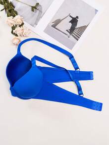 4PCS Minimalist And Comfortable, With Underwire Support And Adjustable Straps, For Women's Plus-Size Bras And Underwear - 彩色 - 查看 7