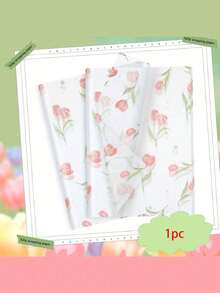 20pcs Tulip Flower Pattern Thin Paper, 50*35cm (19.7"*13.78"), Suitable For DIY Crafts, Eucalyptus Pattern Thin Paper, Retro Palace Swimming Spring Scenery Gift Wrapping Paper, Spring Party Wrapping Paper - Multicolor - View 13