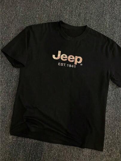 Camisetas Hombre Verano Estampado Logo  EST 1941 Manga Corta Cuello Redondo 220g algodón puro pesado De Alta CalidadLoose, casual and versatile top T-shirt