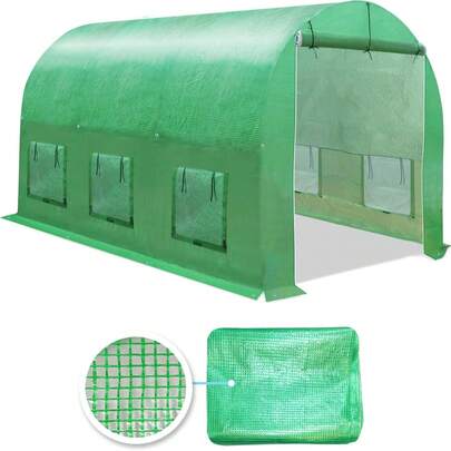 1pc Greenhouse Replacement Cover, PE Walk-In Plant Greenhouse Cover For Indoor Outdoor Gardening Plants Cold Frost Wind Proof, Easy Assembly (Frame NOT Included) Christmas Gift