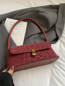 2025 New Arrival Leopard Print Underarm Bag For Women, Lightweight Luxury Niche Design Shoulder Bag With High-End Vibe, Autumn/Winter