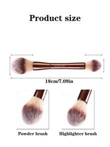 1pc Double-Ended Makeup Brush Set - Powder, Blush, Foundation, Eyeshadow, Concealer, Lip Brush - Cosmetic Tools,Foundation Brush,Concealer Brush,Blush Brush,Contour Brush,Blush Brush,Bronzer Brush,Powder Brush,Foundation Brush,Blush Brush - Multicolor - View 6