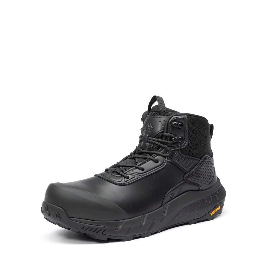 Composite Toe Boots For Men – Waterproof Lightweight Non-Slip ASTM F2412-24 & ASTM F2913-24 Work Boots For Warehouse & Construction, VaporGuard-Nano - 黑色 - 查看 1