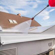 Self Adhesive Shape Rain Gutter Drip Rail Molding RV Water Guide Strip - White - View 4