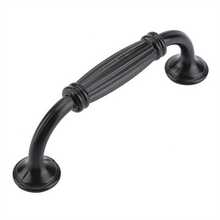 4pcs Antique Metal Cabinet Handles, Black Solid Cupboard Pulls, Kitchen Drawer Knobs For Furniture Hardware Application - Multicolor - View 3
