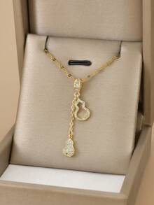 1 chiếc vòng cổ bằng thép không gỉ hình bướm và trái tim rỗng đính đá Rhinestone sang trọng dành cho nữ, quyến rũ, thích hợp cho tiệc tùng, đeo hàng ngày, phong cách Châu Âu & Mỹ, độc đáo, hào phóng, đá Cubic Zirconia, trang sức cưới, quà tặng cho bạn gái, người thân, bạn bè, sinh nhật, ngày lễ tình nhân, quà tặng cho người yêu - Vàng - Xem 18