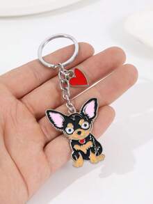 1个金属合金肌肉强壮狗狗钥匙扣，时尚背包手提包挂件配饰，帅气迷人的男孩汽车钥匙扣挂件，男友节日礼物，送给好朋友的生日钥匙扣挂件礼物 - 彩色 - 查看 8