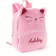 Personalized Embroidered Names New Fresh And Simple Backpack, Student New Backpack, Modern Minimalist Checkered Backpack, Travel Storage Bag - Multicolor - View 7