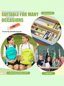 12个装 - 2.8英寸迷你手电筒,LED照明,实用礼品钥匙扣LED吊坠,颜色随机:橙色、黄色、绿色和白色。生日派对礼物、家庭奖励、课堂奖品和返校礼物、婴儿派对礼物,深受男孩女孩喜爱,可用作皮纳塔填充物 - (4种随机颜色)不可充电,电池供电! - 彩色 - 查看 5