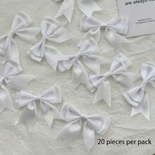 20pcs Double-Layer Handmade Bow DIY Headwear Hair Accessories Decorative Supplies, Macaron Bow Packaging Materials, Decorationbowknotnot Small Accessories, Ballet Style - Multicolor - View 16