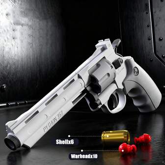 Mechanical, Double Action, Revolver Soft Bullet Gun, Toy, ZP5 Pistol, Simulation, Model Toy, Dressing Up Prop, Random Accessory Color
