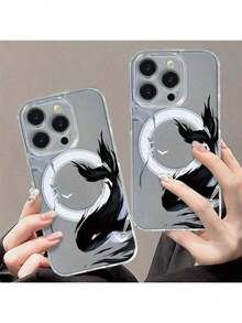 Kabelloses Ladedesign, einzigartiger Waldruck, vollständige Abdeckung, stoß- und schlagfestes Gehäuse, kompatibel mit iPhone 17/17Air/16Pro Max/16Pro/16Plus/16/15/14/13/12/11. Schön und modern, eine ausgezeichnete Wahl für Geschenke auf Festen.