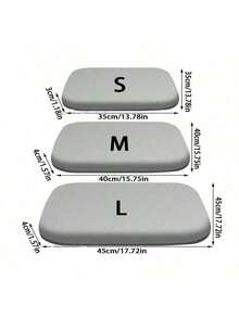4厘米厚记忆海绵座垫，超柔软办公椅垫，回弹透气汽车座垫，缓解久坐引起的腰痛 - 彩色 - 查看 7