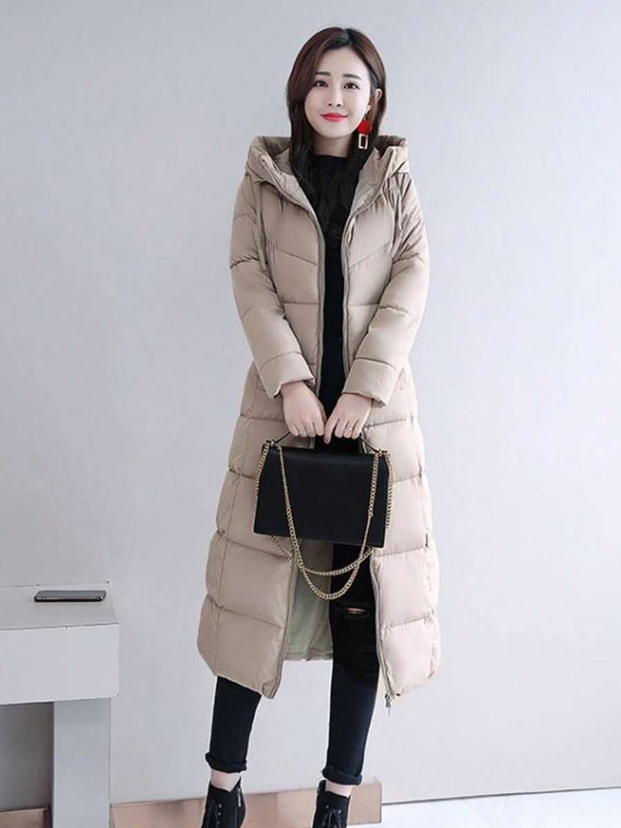Women Winter Coats - Màu Khaki - Xem 1