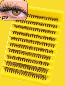 600PCS 30D+40D+80D Clusters Lash – Thick & Fluffy Eyelashes, D Curl, 0.31–0.63inch, Individual DIY Lash Extensions, Soft & Natural Wispy Lashes, Perfect For Halloween, Thanksgiving, Christmas & New Year's, Lash Clusters, Eyelash Clusters, Individual Eyelashes, Lashes, Fake Lashes, Beauty & Health - Black - View 14