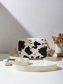 女士小方形单肩包、斜挎包、牛皮纹手提包、零钱包