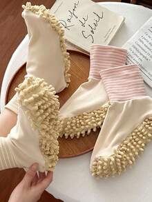 2025 New Personalized Loose Foot Cover Dragging Socks, Postpartum Socks, Autumn/Winter Sleep Socks, Multi-Functional High Elasticity Socks, Unisex Stripe Mid-Calf Socks