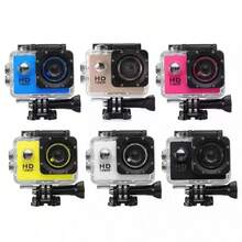 Cámara de acción impermeable 1080P 12MP Full HD cámara deportiva submarina 30M, videocámara de gran angular de 140 grados con múltiples accesorios - aleatorio - Ver 12