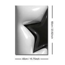 1/3 件无框黑星 8 球墙壁艺术海报帆布印刷极简主义酷炫城市街头艺术时髦画作适用于宿舍、客厅、卧室、现代家居装饰、男士礼物 - 彩色 - 查看 11