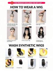 Curly Wigs For Women, Headband Wigs With Bangs, Synthetic Short Afro Kinky Curly Wig With Headband Attached, Drawstring High Afro Puff Brown Curly Wig Turban - 黑色 - 查看 8