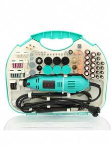 Juego de amoladora eléctrica, máquina de grabado eléctrica, mini máquina de grabado, microtaladro manual, amoladora eléctrica pequeña, pulido y rectificado. - Verde Oliva - Ver 5