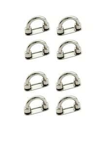 4pcs Adjustable Arch Buckles, Suitable For Handbags And Straps - Adjustable Chain Buckles, Applicable For Luggage And Fashion Accessories, Bag Clasps, Wallet Hardware Hanging Connectors With D-Ring, Detachable, DIY Wallet Making - Multicolor - View 14