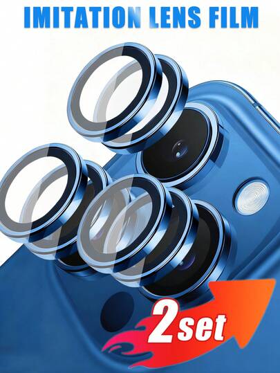 2-Pack High Definition Tempered Glass Camera Lens Protector, Scratch-Resistant, Compatible With IPhone 11/12/13/14/15/16/17/17 Air/17 Pro/17 Pro Max Series