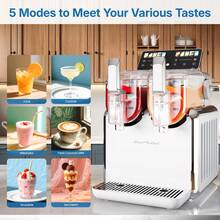 Dual-Tank Slushie Maker With Rapid Chill Technology & 5 Drink Settings - US A Type Plug(110-127V) - View 6