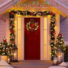 48件装植绒装饰蝴蝶结挂饰，节日装饰，婚礼，情人节氛围装饰配件，丝带拱门花环蝴蝶结吊坠礼品 - 紅色 - 查看 5