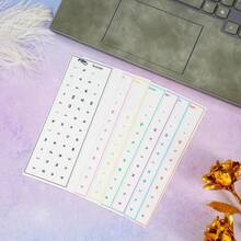 Keyboard Stickers With Transparent Side Engraved Letters, Suitable For Desktop And Laptop Computers, Universal Peelable Membrane Stickers - Gold - View 2