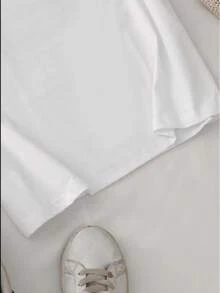 Camisa feminina estampada fofa Confortável Modelo: Abelha 100% algodão conforto - Branco - Visão 3