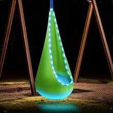 Hanging Chair Swing Hammock ,1 Count Colorful Swing Chair With Inflatable Cushion, Outdoor Camping Hanging Chair For Indoor Swing Hammock Hanging