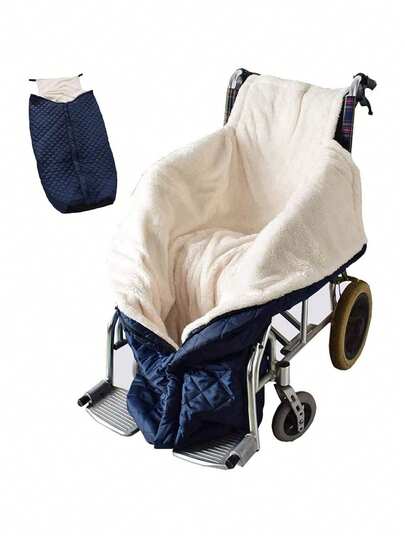 1 pieza Manta impermeable para silla de ruedas, manta gruesa para exteriores para las rodillas, manta cálida para silla de ruedas, manta de abrigo media, manta de aislamiento de felpa gruesa, productos de cuidado para ancianos adecuados para sillas de ruedas eléctricas, regalos de Navidad, calentadores de manos, regalos para hombres, rellenos de calcetines, calentadores de manos recargables (empacado al vacío)