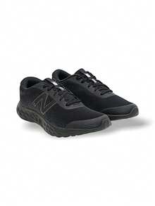 New Balance 520 女式（GS）跑步运动鞋日常上学轻便缓震透气吸汗减震防滑厚底纯色标志易于清洁舒适适合活跃女性（GS）黑色 GP520BB8 - 黑色 - 查看 2