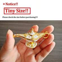 Vintage Magic Lamp Apparel & Accessories Gift, Classic Arabian Prop Planter Decor (Gold), Luxury Gold Pattern Search Banner, Magic Lamp, Palace Banquet Decor Ornament, Magic Lamp, Magic Lamp Craft Ornament