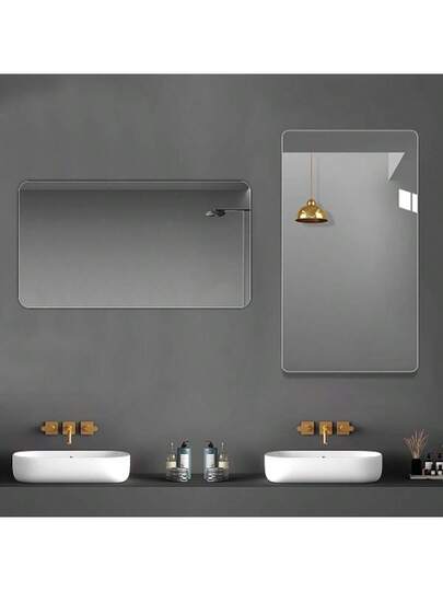 Anti Fog Waterproof Wand Mounted Bathroom Spiegel 70 90 Cm view 3