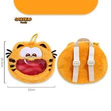 GARFIELD 6 款加菲猫可爱钥匙扣毛绒玩具软猫欧迪毛绒娃娃卡通毛绒玩具钥匙扣吊坠生日礼物