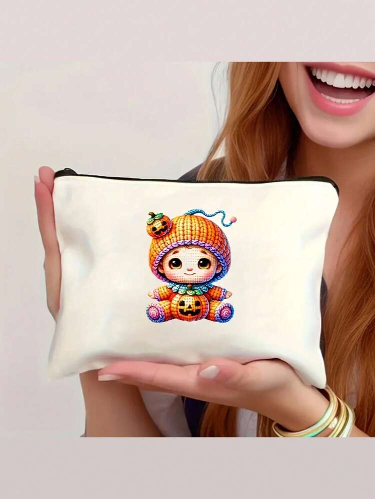 1 Túi đựng đồ trang điểm hình cây thông Noel màu hồng cá nhân hóa một mặt - Túi đựng mỹ phẩm có khóa kéo màu trắng, khắc tên tùy chỉnh, trang trí họa tiết bông tuyết và cây thông Noel. Được làm từ polyester bền chắc, túi đựng đồ vệ sinh cá nhân dung tích lớn này phù hợp với cả nam và nữ, thích hợp làm quà tặng ngày lễ (sinh nhật/Giáng sinh) và thực sự là lựa chọn tốt nhất cho mùa Giáng sinh. - Nhiều màu - Xem 5