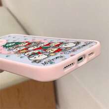 Funda con estampado de árbol de dibujos animados (1 unidad). Teléfono con diseño magnético, compatible con phone 11/12/13/14/15/16/Pro/Plus/Pro y S22/223/824/S25/Ultra/FE y otros modelos. Admite carga inalámbrica. Ideal para regalar a familiares y amigos en ocasiones especiales como Año Nuevo, San Valentín, etc. - Rosa - Ver 4